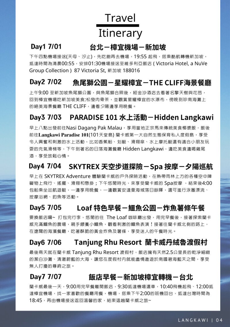 蘭卡威手冊第 5 頁